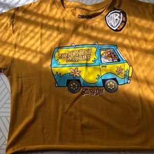 NWT scooby doo mystery machine mustard crop top